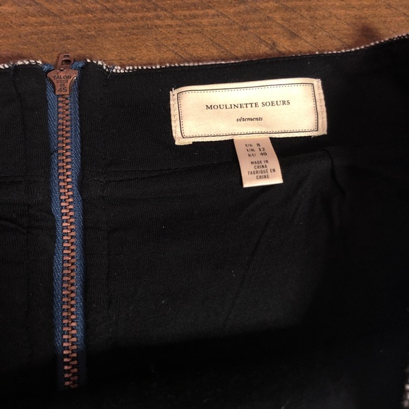 Anthropologie upholstery and sequin trim skirt - Picture 3 of 3